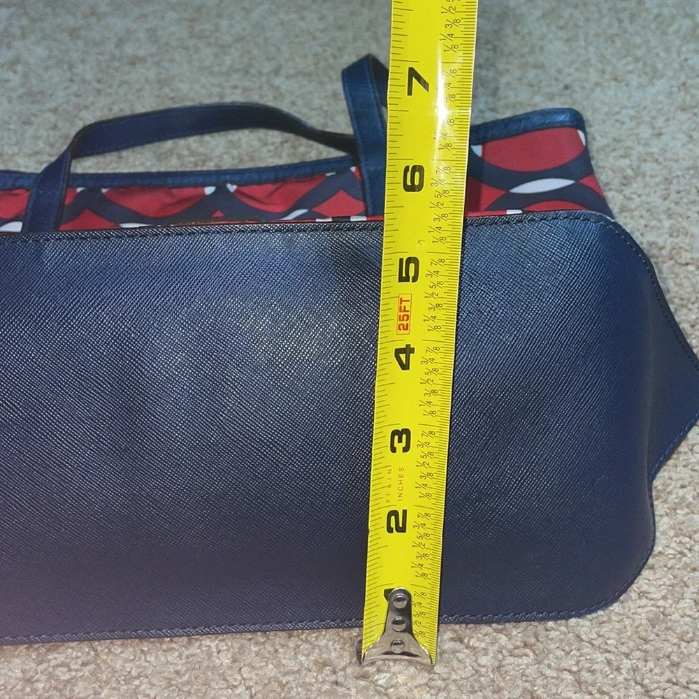 Michael Kors Kempton Nylon small red/blue tote shoulder bag - Picture 14 of 17